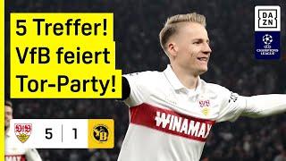 Diskussionswürdiges Tor bei VfB-Party: VfB Stuttgart - YB Bern | UEFA Champions League | DAZN