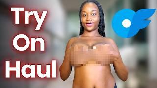 Ebony TRANSPARENT Lingerie Try on Haul | Transparent Dress