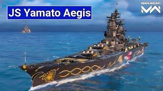 JS Yamato Aegis - 9.5k/Ac Still Most Powerful Battleship - Modern Warships Gameplay