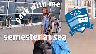 PACK WITH ME FOR SEMESTER AT SEA I fall 2022 voyage!!