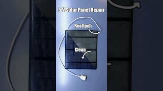 Refurbishing a 5 V Solar Panel #electronics #repair #shorts