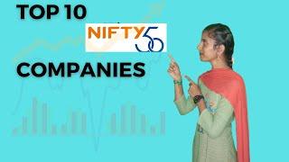 |TOP 10 NIFTY 50 COMPANIES |#ekarup #nifty fifty stocks list  #nifty 50 companies list 2023