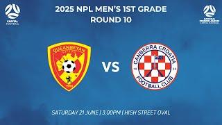 Capital Football NPL Men's 1st Grade Round 11 - Queanbeyan City FC vs Canberra Croatia FC