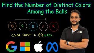 Find the Number of Distinct Colors Among the Balls | Leetcode 3160