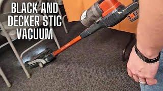 Black Decker Stick Vac | Cordless Stick Vacuum with LED Floor Lights