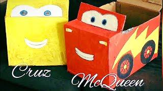 Cardboard car for Kids DIY DisneyCars Cruz & McQueenIdeas to keep kids engaged കാർഡ്‌ബോർഡ്‌ കാർ