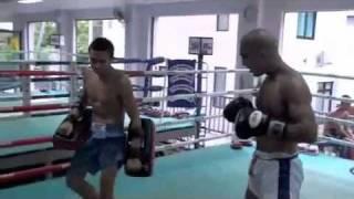 Superpro Samui Muay Thai Camp Thailand Sparring.MP4