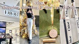 vlog  dior & gucci haul, zara shopping & try-on, makeup unboxing, hermes gift  philippines