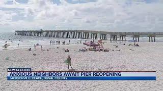 Anxious neighbors await pier reopening | Action News Jax