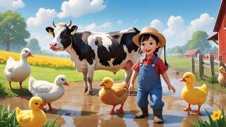 " Old MacDonald Had A Farm Nursery Rhyme | Sing-Along Kids Learning Song Extraordinaire! "