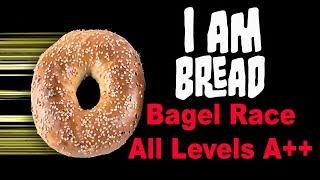 I am Bread - Complete Bagel Race A++ - Walkthrough - All days Monday-Sunday - Minitaur89