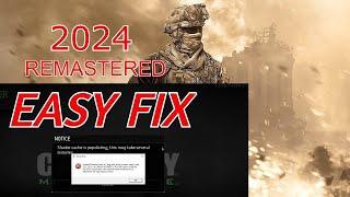 COD 4 Remastered Fatal Error EASY FIX | 2024 | Multiplayer