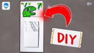 DIY Волшебная открытка с фокусом.  Как сделать магическую открытку? Мастер класс для детей.