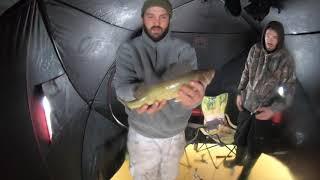 Ice fishing NightHawk lake Timmins ON Dec 2020