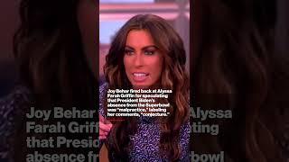 Joy Behar Accuses Alyssa Farah Griffin Of "Conjecture" On 'The View' #shorts