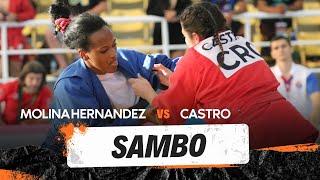 CASTRO Nicole vs MOLINA HERNANDEZ Brenda. Pan American Sambo Championships 2023