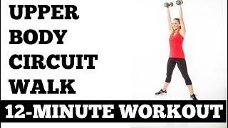 12-Minute Arms and Abs Circuit Walk (Upper Body Workout with Dumbbells, All Levels)