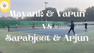 Tennis || Mayank & Varun Vs Sarabjeet & Arjun #roshanaraclub #aagoshlens #tennis #lawntennis