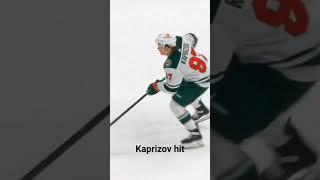 Kaprizov hit #nhl