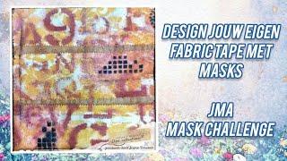 design zelf fabric tape met masks ~ JMA mask challenge