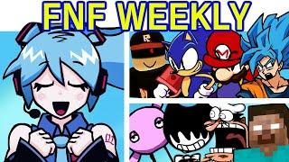 Friday Night Funkin' FNF Weekly FULL MOD & Death Screens | Hatsune Miku/BF/GF/Minecraft/Roblox/Anime