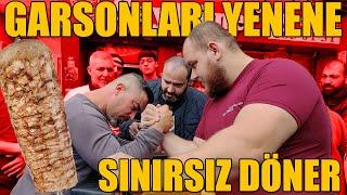 GARSONLARIMIZI BİLEK GÜREŞİNDE YEN, SINIRSIZ DÖNER YEMEYE HAK KAZAN.