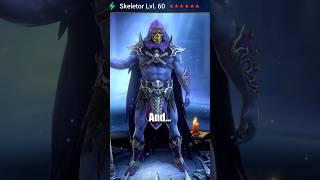 Skeletor is a free legendary in RAID Shadow Legends (or epic?) 