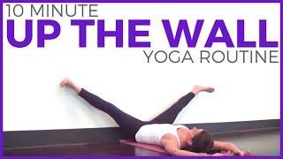 10 minute UP THE WALL Restorative Yoga | SarahBethYoga