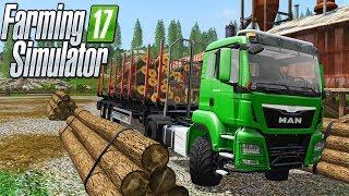 ВЫРУБАЕМ ЛЕС! ПРИЦЕП С АВТОПОГРУЗКОЙ. Farming Simulator 17