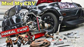 How To Manual Transmission Swap Your Car & Ebay Clutch Test /Mod My Honda CRV  RD1