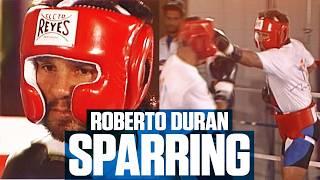 Roberto Duran Sparring Ahead Of Leonard Vs Duran III