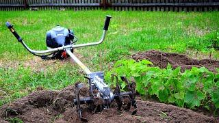 Tiller - brush cutter attachment. Cultivator