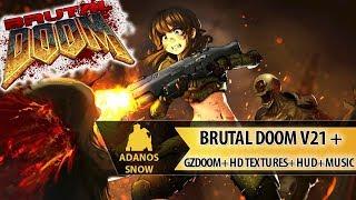 Сборка Brutal Doom V21 Gold + GZDoom + hd textures + HUD + Music