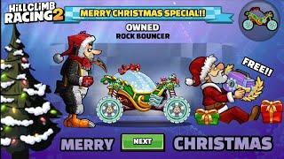 New! DRIFTMAS ROCK BOUNCER Gameplay & CHRISTMAS Free Gift! - Hill Climb Racing 2