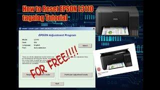 How To Reset Epson L3110 (Tagalog)