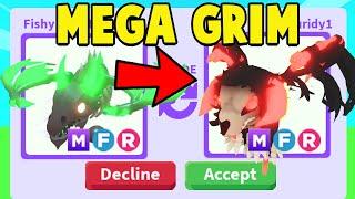 Trading for MEGA GRIM DRAGON in Adopt Me!