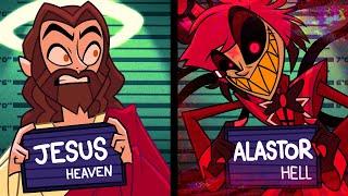 Alastor and Jesus are ARRESTED in FREAKY JAIL in Hazbin Hotel VRChat