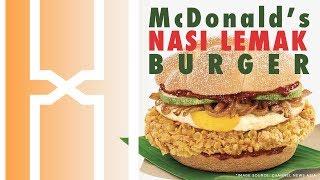 UNIQUE Nasi Lemak Burger McDonald's Singapore