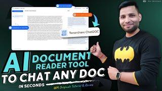 Best Free AI Document Reader | Chat with Any Documents with Tenorshare ChatDOC