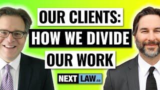 NextLaw.ca Clients - How we divide our work