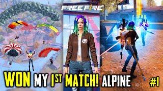 My 1st Gameplay, Just WON! | Garena FREE FIRE #1 | ADX Bros Gaming #113