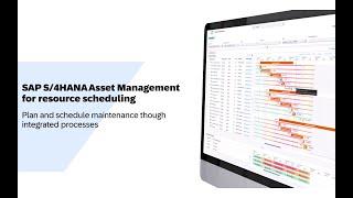 SAP S/4HANA Asset Management for Resource Scheduling