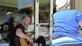 Martin Weller playing for Sara Brown_Museum Cafe', Portlandia, Oregon_18.7.15