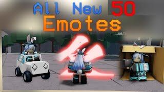 ALL 50 NEW EMOTES | TSB