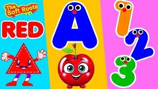 Learn ABC Phonics Shapes Numbers Colors | Preschool Learning Videos For 3 Year Olds | #kidsvideos