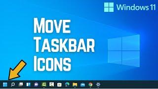 How to Move the Taskbar Icons to the Left on Windows 11