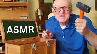 ASMR Grandpa Gives You aToolbox of MINIATURE Tools! Brushing + Counting + Heartwarming Message 