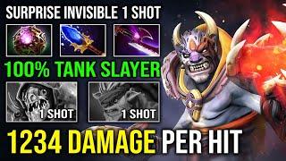 WTF 1234 DAMAGE PER HIT Invisible 1 Shot Hard Counter BB with Silver Edge OC Lion Dota 2