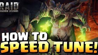 How to SPEED TUNE Clan Boss Team for INSANE DAMAGE! Raid Shadow Legends