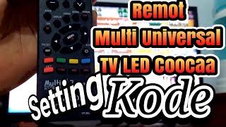 Cara setting remot tv Joker multi universal untuk tv led coocaa